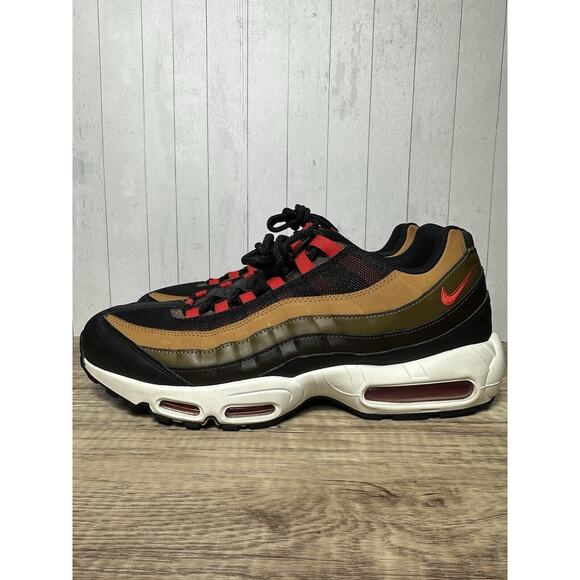 Nike Air Max 95 Essential Yukon Brown University Red CT1805 200 SZ 13 Rare Color - Picture 2 of 5